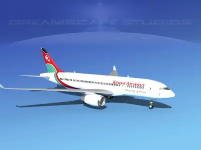 Boeing 787-8 Kenya Airways 3D model