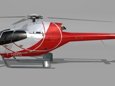 Eurocopter EC-120 HeliDax Low-poly 3D model