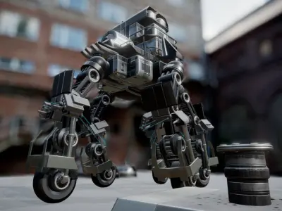 Fuel Tank Basic Version Low-poly 3D model