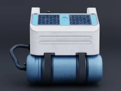 Spacesuit Backpack Free 3D model