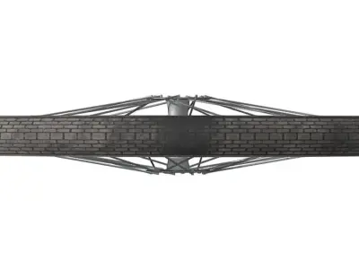 Old Bicycle Wheel 3D model