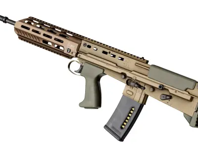 L85A3 Low-poly 3D model