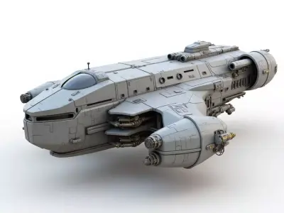 scifi spaceship 3D print model get