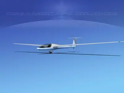 DG-400 15-Metre Motorglider V06 3D model