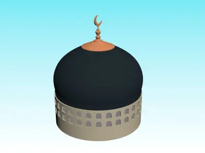 MOSQUE MINAR 3D model