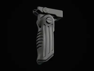 Folding Foregrip Low-poly 3D model