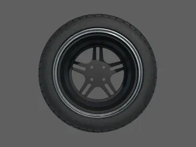 Car Wheel A 3D model