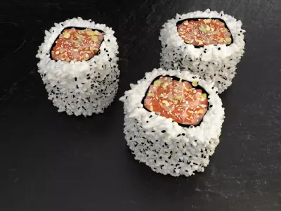 Hosomaki Tempura fish sushi 3D model