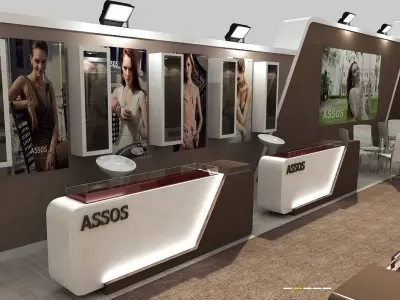 Diamon Exhibition Stand 3D model