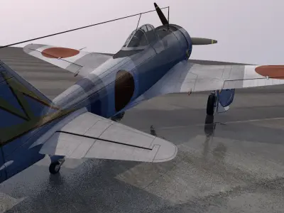 Nakajima Ki-44-2 Shoki or Demon - aka Tojo 3D model