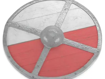 Viking shield Free 3D model