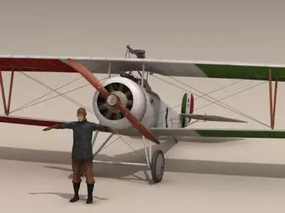 Nieuport 17 Baracca 3 3D model