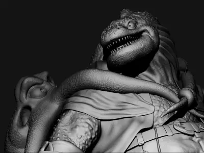 octopus Reptiles creature  3d print model 3D model