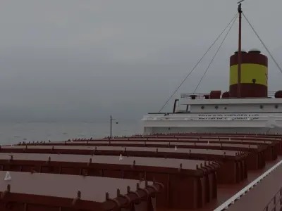 Edmund Fitzgerald 3D model 3D model