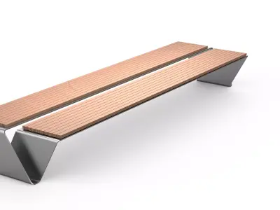 Outdoor Furniture bench 3D print model