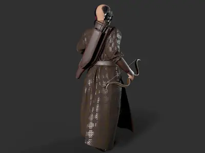 hunter Low-poly 3D model