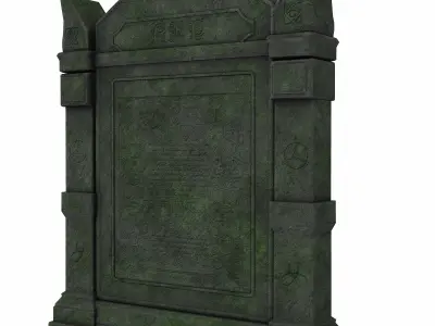 tomb stone 01 3D model