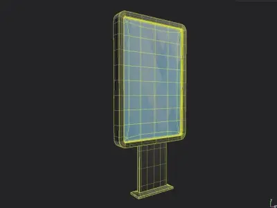 Stand Display M03 Low-poly 3D model
