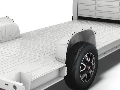 Fiat Ducato 3540 L4 platform cab 2022 3D model