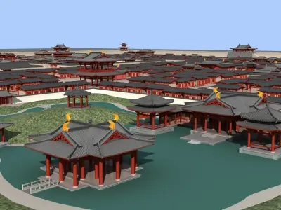 Ancient city 3D model