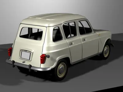 CAR RENAULT 4L 3D model