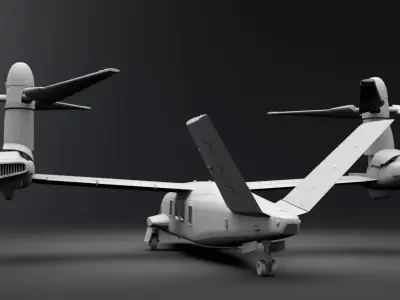 Bell V280 Valor scale model 3D print model