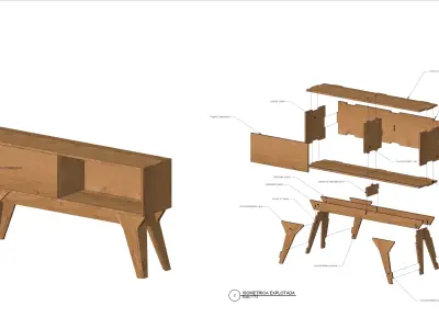  CABINET FURNITURE Cut file for CNC machine  3D print model