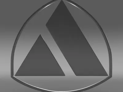 Autobianchi logo 3D model