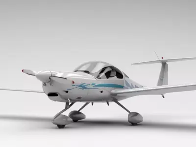 HK36 TC115 Diamond Airplane 3D model