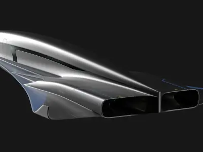 Raven - B Model - Hypersonic Business Jet 8K 3D model