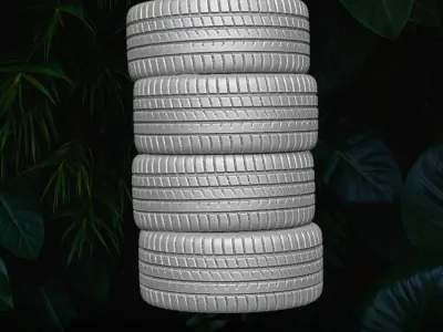 Diorama tires Collection 3D printable files for Action Figures 3D print model