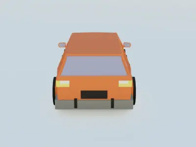 car 4 low poly Free 3D model