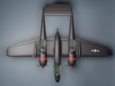 P61 Black Widow 3D model