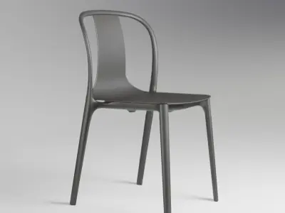 Vitra Belleville Chair by Ronan and Erwan Bouroullec Low-poly 3D model