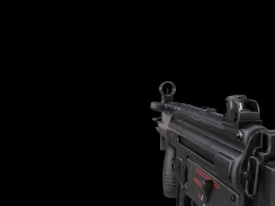 MP5K-PDW MP5KN-PDW with Scope Mount Low-poly 3D model