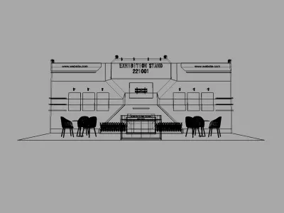 exhibition stand free download Free 3D model