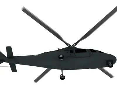 Lowpoly Hirundo A109 Helicopter 3D Model Low-poly 3D model
