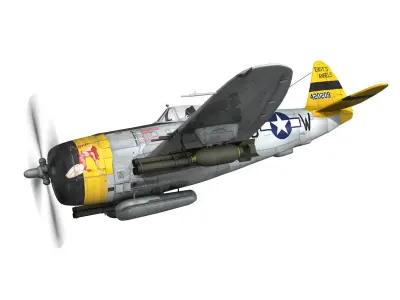Republic P-47D Thunderbolt - Jeanie 3D model