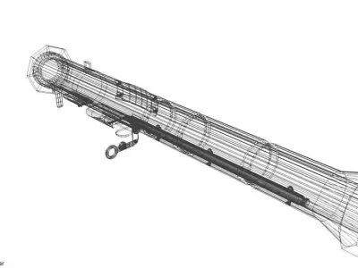 Rocket Launcher - Shoulder-fired - AT-4 3D model