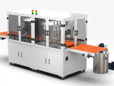 Automatic Double Station Pouring Machine 3D model