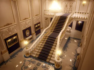 Bridal Palace Lobby 3D model