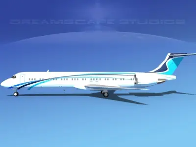 McDonnell Douglas MD-87 Corporate 8 3D model