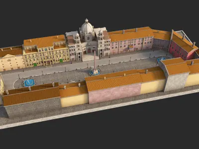 Piazza Navona Square 3D model