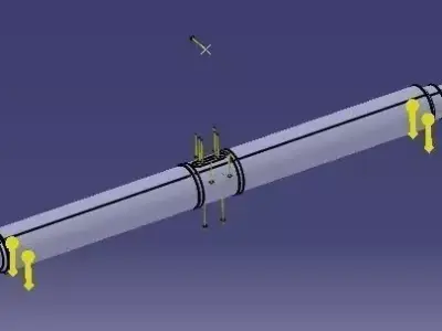 1ton shaft Free 3D model