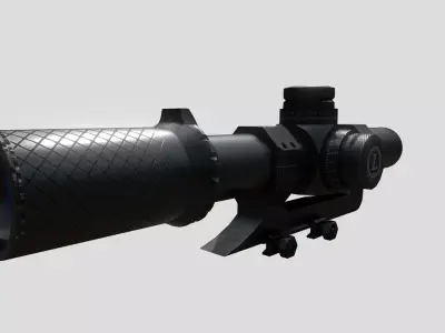 Leupold Mark 8 CQBSS LPVO Scope Low-poly 3D model
