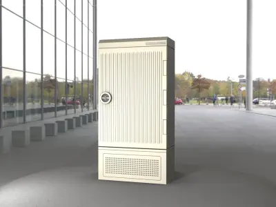 Electrical Distribution Cabinet 144 Low-poly 3D model