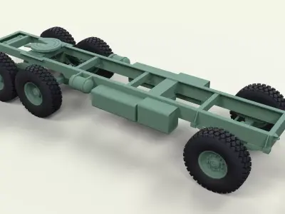 Chassis 6x6 3D model