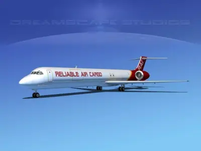 Douglas MD-80 Reliable Air Cargo 3D model