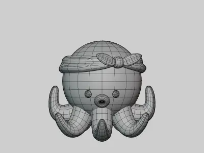3D model cute Octopus 3D model