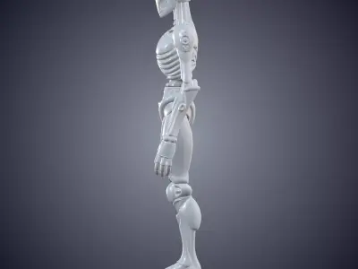 Sci Fi Female Robot Statue pm-854 3D print model